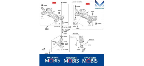 mobis fr crossmember arm lwr hyundai elantra 2015-20